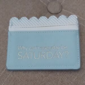 Blue Card Holder Wallet